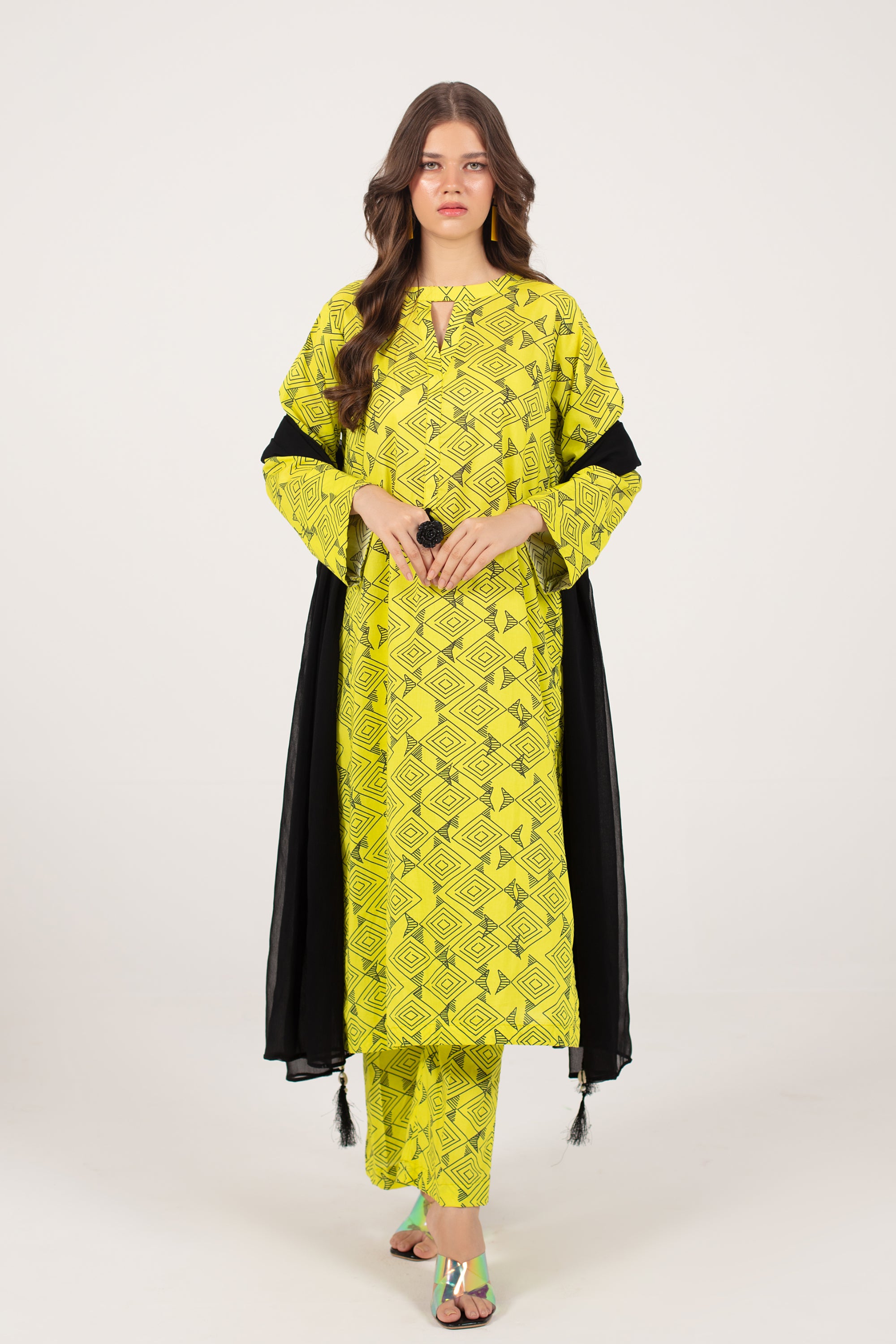 YUNA - 3 Piece Co-Ord Set With Dupatta