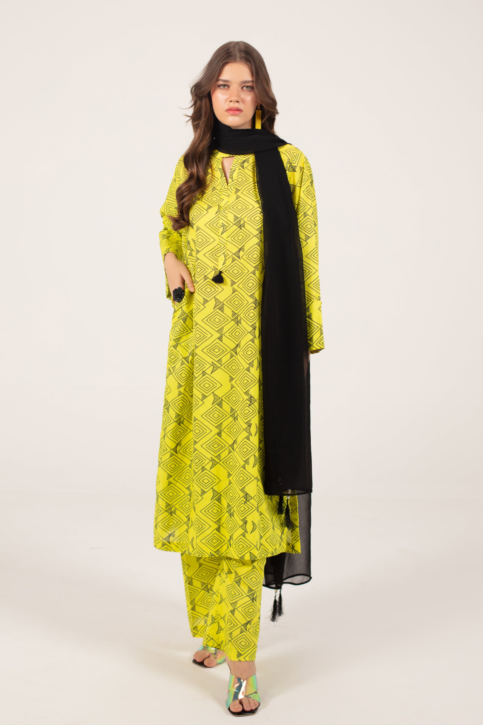 YUNA - 3 Piece Co-Ord Set With Dupatta